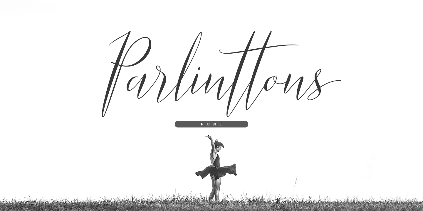 Example font Parlinttons Script #1